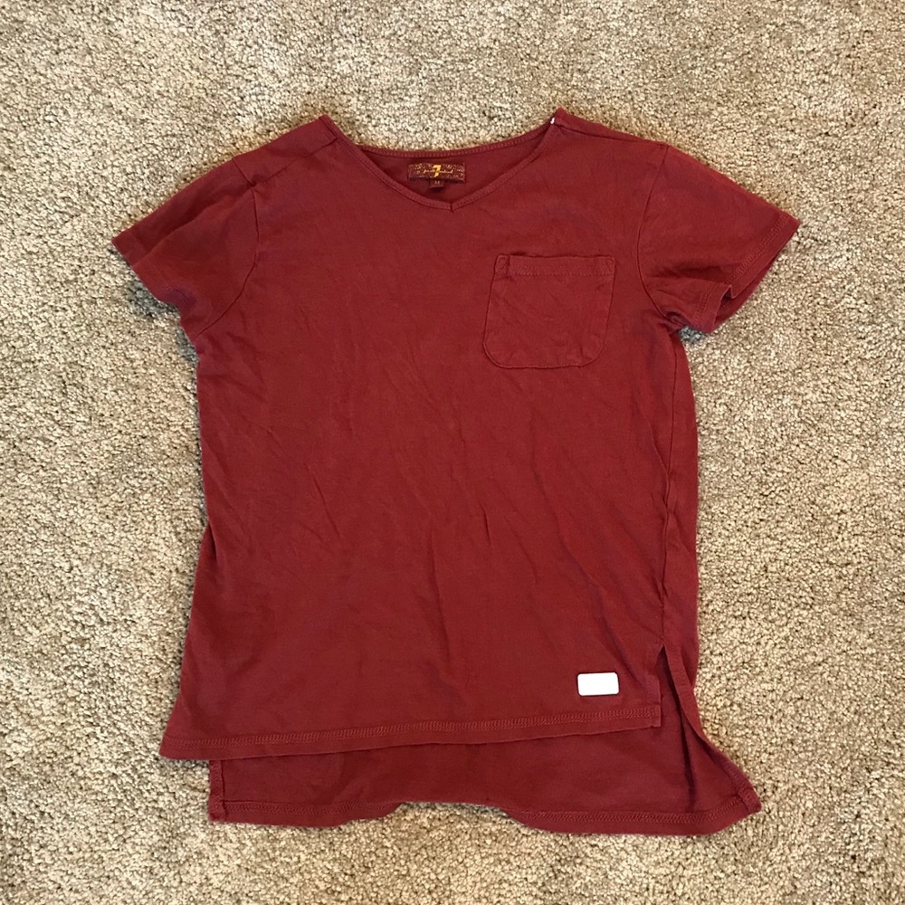 Maroon 7 shirt.
